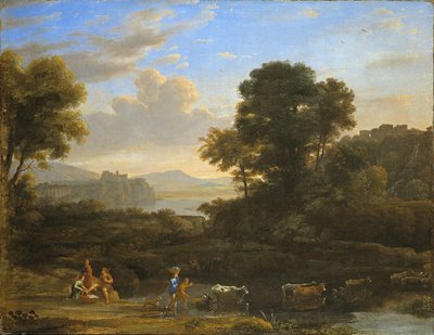 Pastoraal landschap door Claude Lorrain